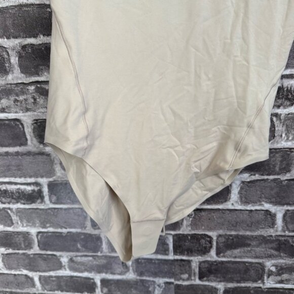 NWT Lululemon wundermost Nulu Square-Neck Sleeveless Bodysuit cream bikini cut - Picture 5 of 12